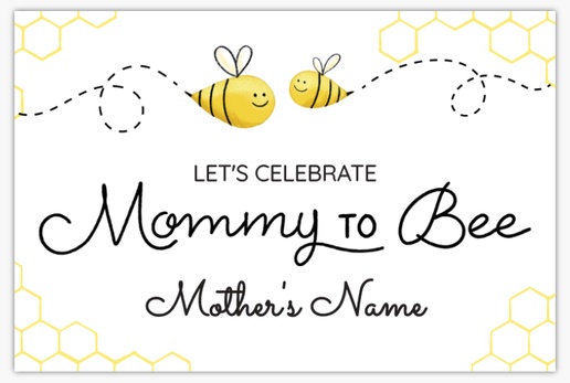 A bumblebee baby shower black yellow design for Baby Shower