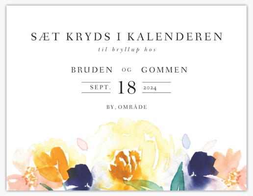 Forhåndsvisning af design for Designgalleri: Sommer Sæt kryds i kalenderen-kort, 13,9 x 10,7 cm
