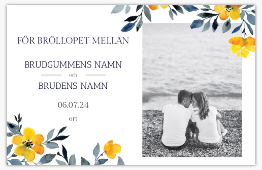 Förhandsgranskning av design för Designgalleri: Bohemisk Spara datumet-kort, 18.2 x 11.7 cm