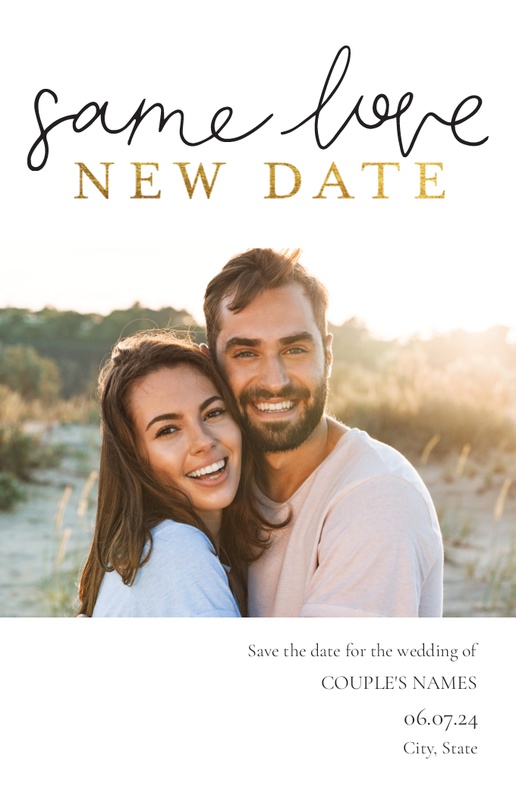 A save the new date logo black brown design for Traditional & Classic with 1 uploads