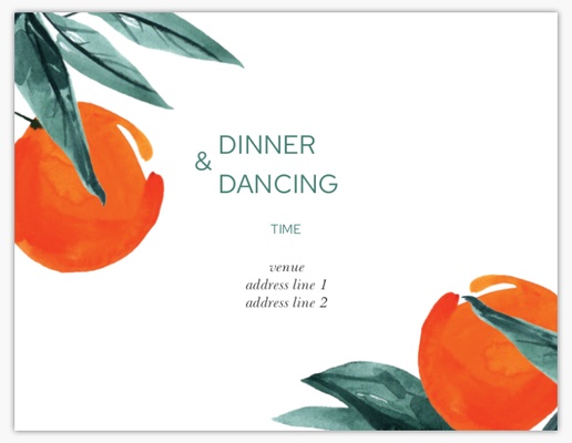 A citrus destination wedding orange gray design for Summer