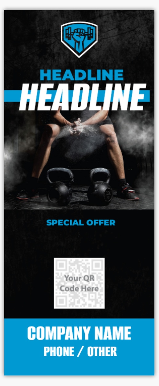 Design Preview for Sports & Fitness Retractable Banners Templates, Standard Single Sided 