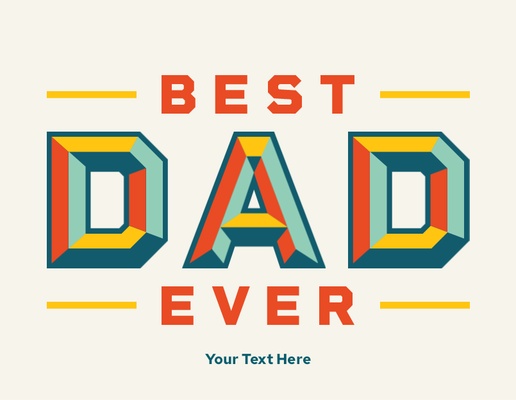 A typography best dad gray white design for Holiday