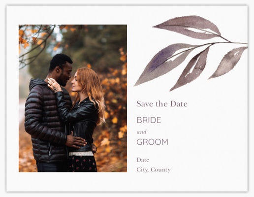 Design Preview for Templates for Rustic Save The Date Cards , Flat 10.7 x 13.9 cm