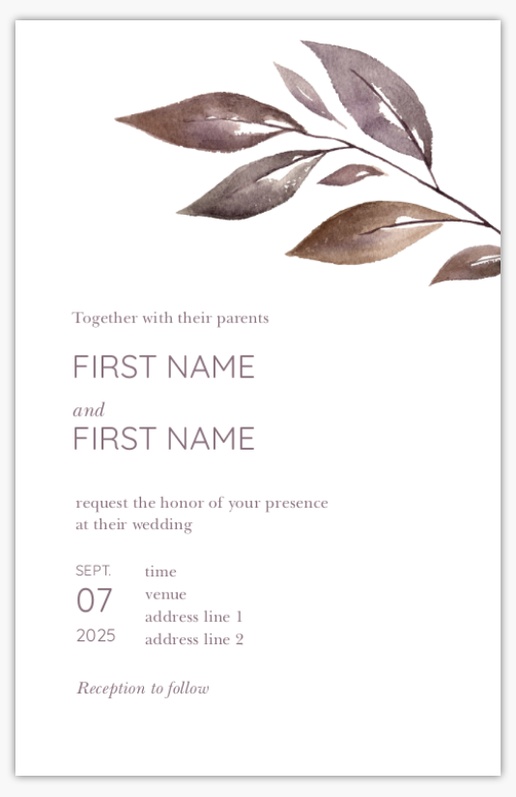 Design Preview for Design Gallery: 2024 Trend - New Rustic Wedding Invitations, Flat 18.2 x 11.7 cm