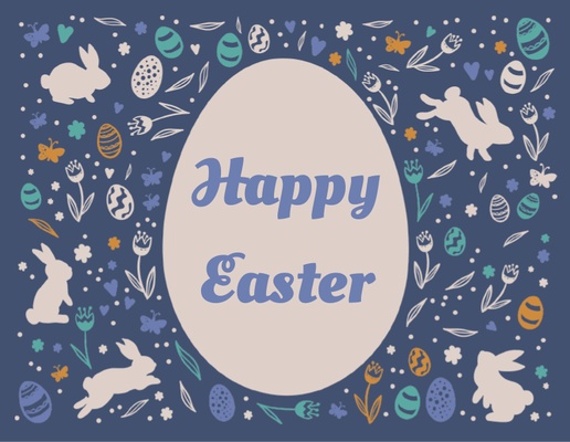 Design Preview for Design Gallery: Easter Note Cards, Flat 13.9 x 10.7 cm