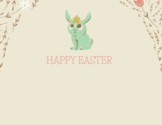Design Preview for Design Gallery: Easter Note Cards, Flat 13.9 x 10.7 cm