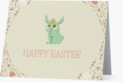 Design Preview for Design Gallery: Easter Personalized Note Cards, Folded 5.5" x 4"