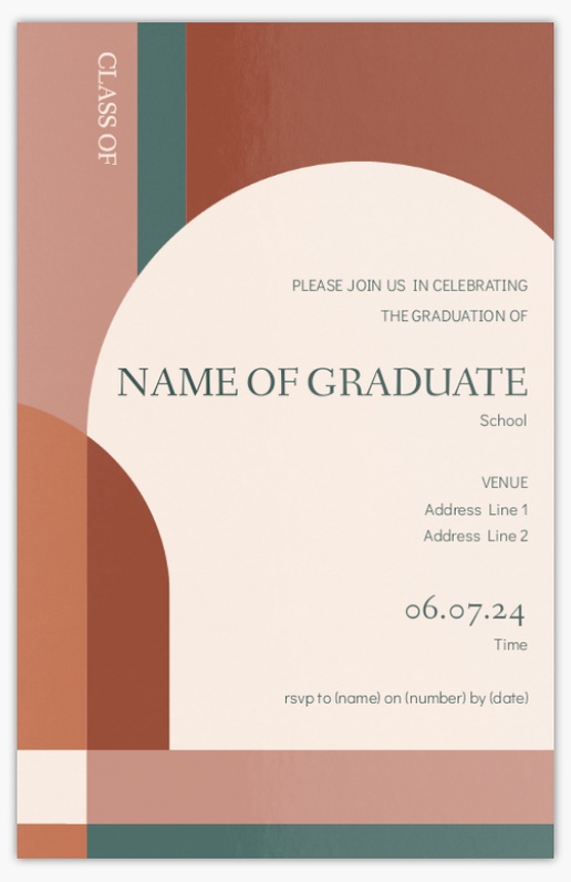 Design Preview for Design Gallery: Graduation Invitations & Announcements, Flat 18.2 x 11.7 cm