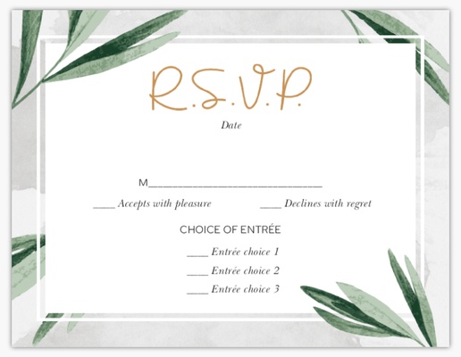 A greenery wedding white gray design for Winter