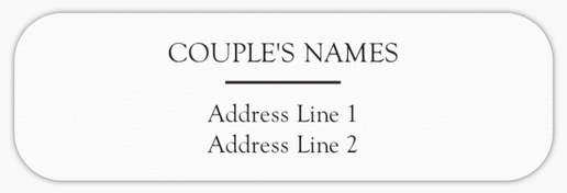 Design Preview for Design Gallery: Modern & Simple Return Address Labels, White Paper
