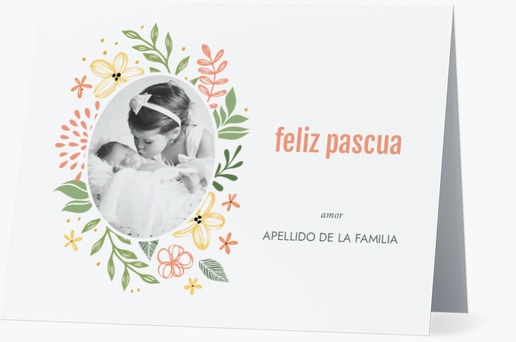 Un domingo de pascua feliz pascua diseño blanco crema para Eventos con 1 imágenes