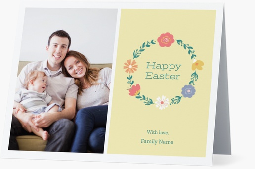 A 1 picture floral cream design for Easter with 1 uploads