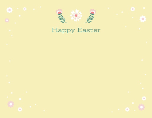 Design Preview for Design Gallery: Easter Personalized Note Cards, Flat 5.5" x 4"