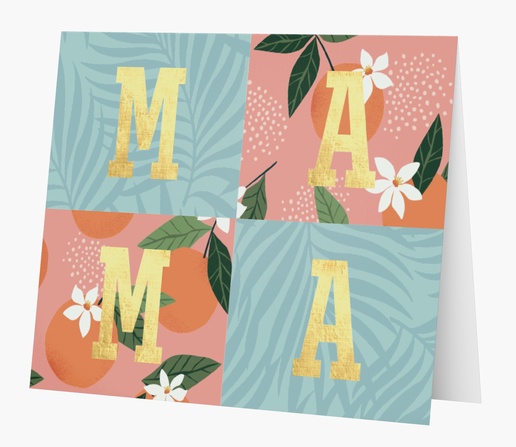 Design Preview for Bold & Colorful Personalized Note Cards Templates, Folded 5.5" x 4"