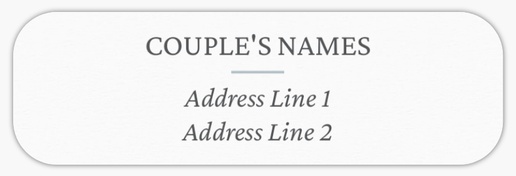 Design Preview for Design Gallery: Traditional & Classic Return Address Labels, White Paper