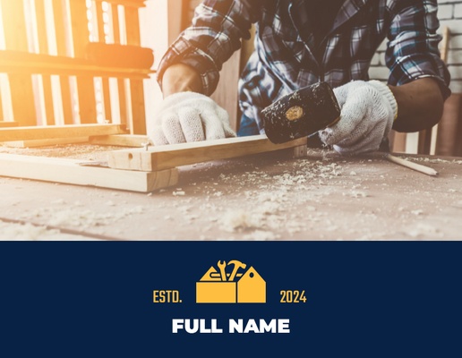 Design Preview for Design Gallery: Handyman Personalized Note Cards, Flat 5.5" x 4"