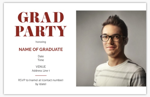 A virtual graduation grad black red design for Graduation with 1 uploads