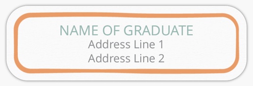 Design Preview for Graduation Return Address Labels Templates, White Paper