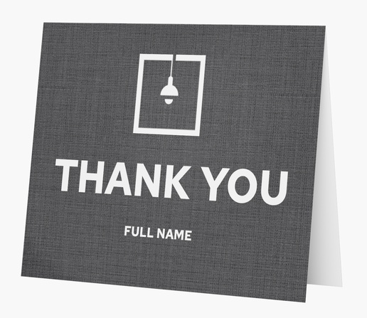 A business lighting gray white design for Thank You