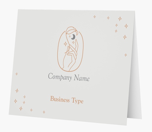 Design Preview for Beauty & Spa Personalized Note Cards Templates, Folded 5.5" x 4"