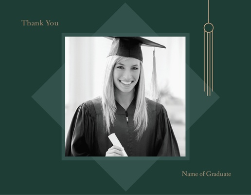 A grad thank you tassel black gray design for Events with 1 uploads