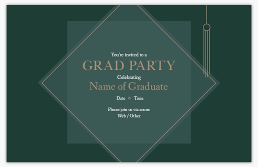 A graduation party virtual graduation gray design for Graduation Party