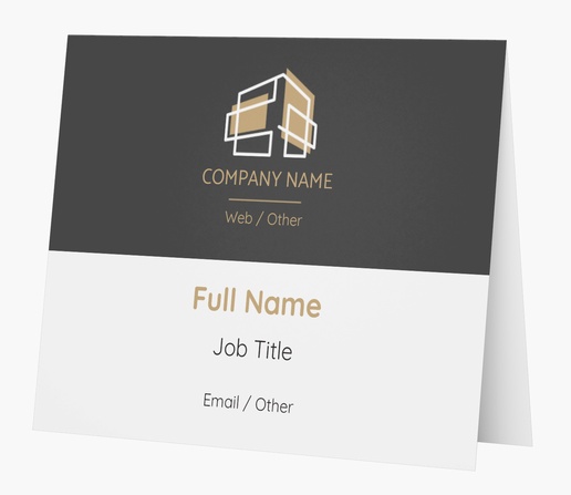 Design Preview for Property & Estate Agents Personalized Note Cards Templates, Folded 5.5" x 4"