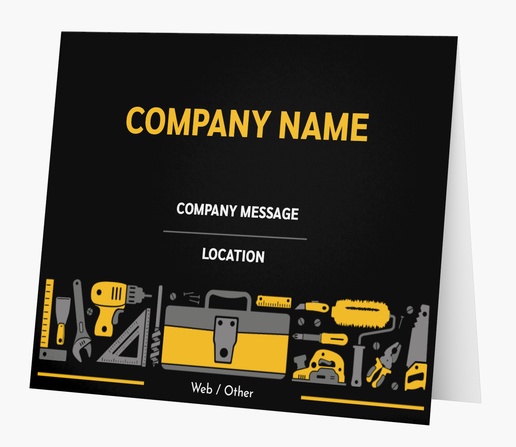 A construction toolbox black gray design for Business