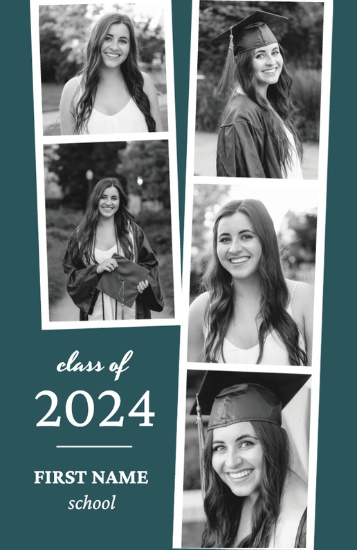 A class of 2021 grad white gray design for Graduation with 5 uploads