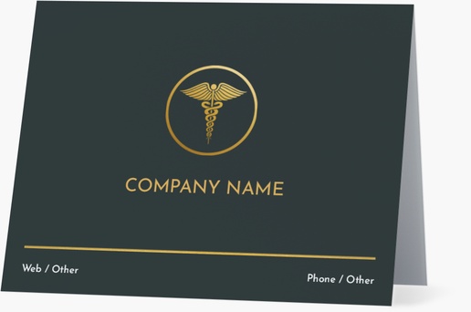 Design Preview for Design Gallery: Health & Wellness Personalized Note Cards, Folded 5.5" x 4"