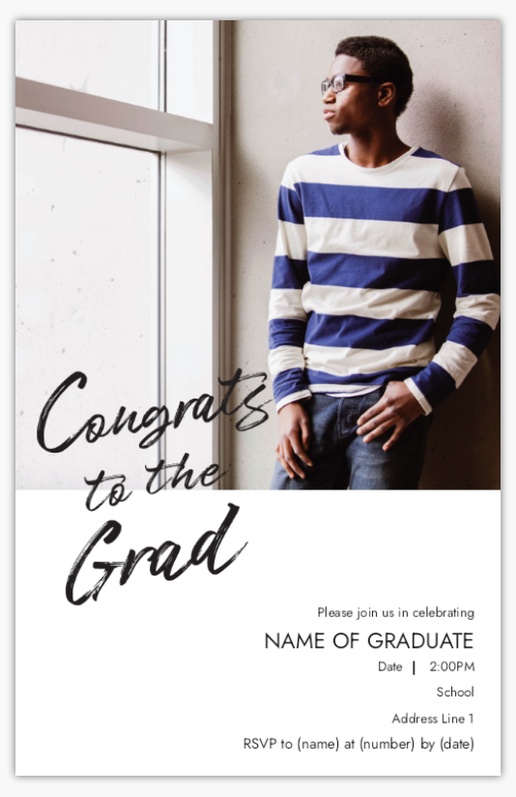A 1 picture stronger for this year white gray design for Graduation with 1 uploads
