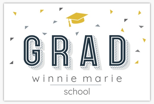A graduation grad party gray blue design for Graduation Party