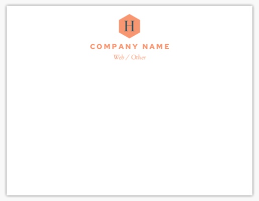 Design Preview for Retail & Sales Personalized Note Cards Templates, Flat 5.5" x 4"