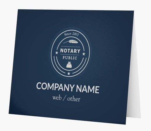 A business traveling notary blue gray design for Theme
