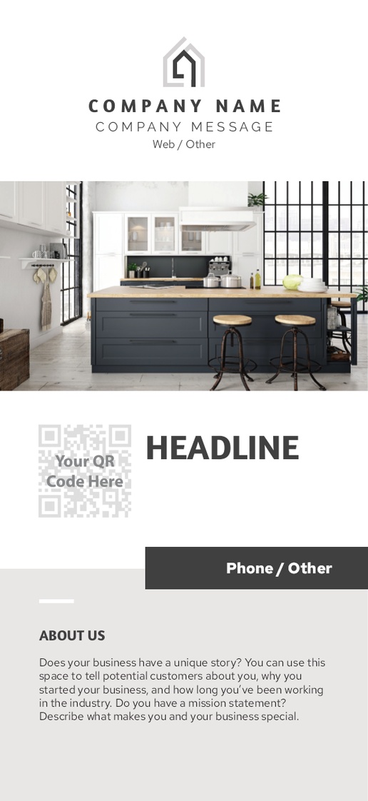 A minimalism modern gray white design for Modern & Simple