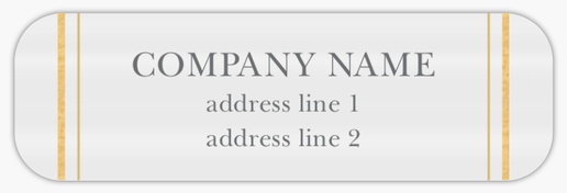 Design Preview for Finance & Insurance Return Address Labels Templates, Clear plastic 