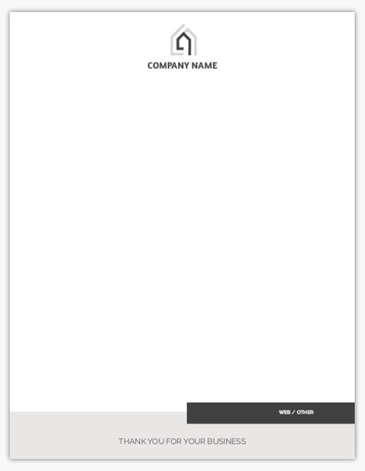 Design Preview for Design Gallery: Home Staging Letterhead