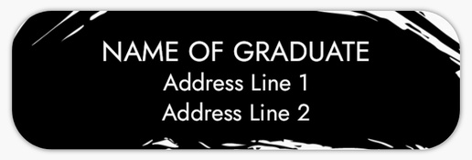 A grad party invite stronger for this graduation black gray design for Graduation