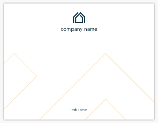 Design Preview for Property Management Personalized Note Cards Templates, Flat 5.5" x 4"
