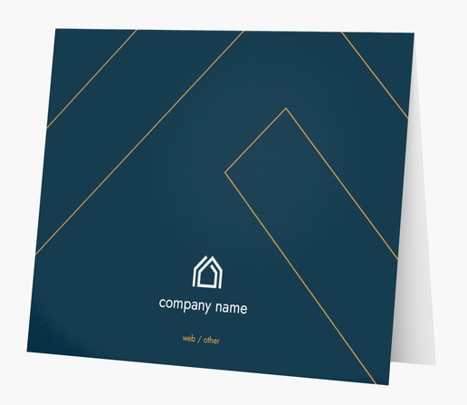 Design Preview for Property Management Personalized Note Cards Templates, Folded 5.5" x 4"