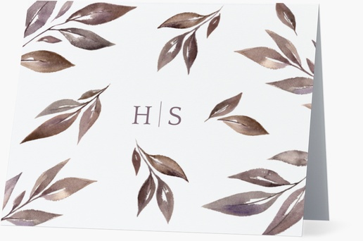 Design Preview for Design Gallery: Rustic Personalized Note Cards, Folded 5.5" x 4"