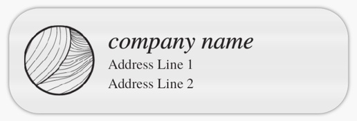 Design Preview for Advertising Return Address Labels Templates, Clear plastic 