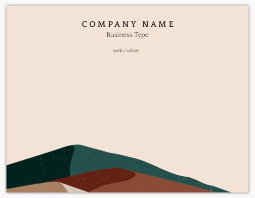 A color blocking landscape cream black design for Business