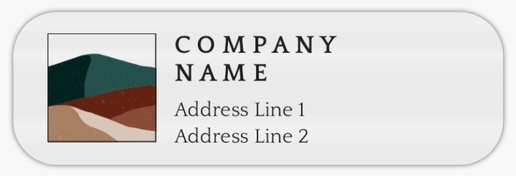 Design Preview for Photography Return Address Labels Templates, Clear plastic 