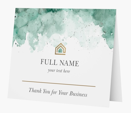 Design Preview for Property Management Personalized Note Cards Templates, Folded 5.5" x 4"