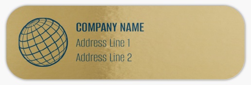 Design Preview for Computer Support Return Address Labels Templates, Gold