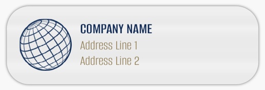 Design Preview for Management Information Systems Return Address Labels Templates, Clear plastic 