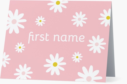 A daisy kids stationery pink white design for Theme