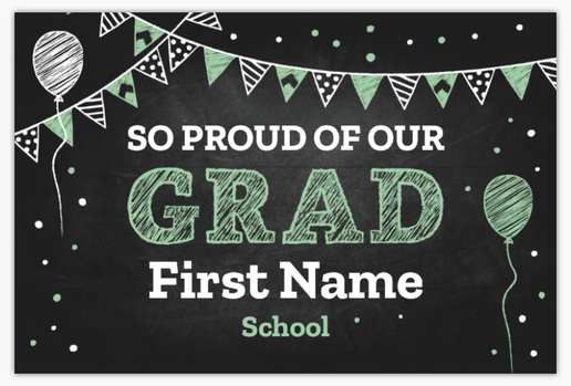 A chalkboard graduation gray design for Graduation Party